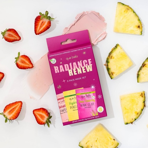 Que Bella Holiday Radiance Renew 3 Face Mask Set - Picture 5 of 5